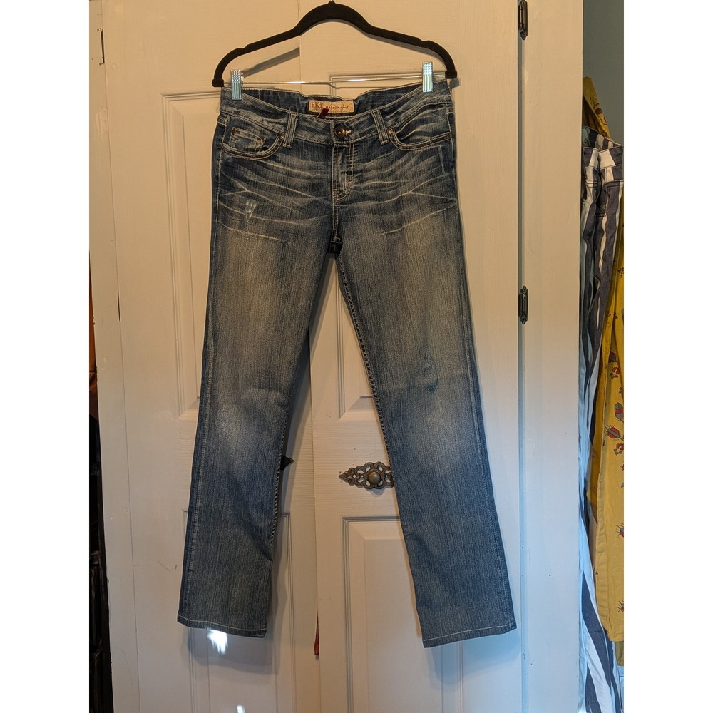BKE Madison Skinny Jeans Womens Light Wash Distressed Stretch Denim CJ26907LK10W